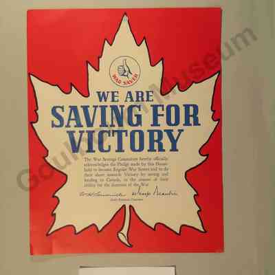 We Are Saving for Victory: General War Savings Pledge