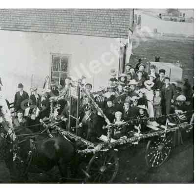 Photograph: Richmond Fair Grounds, School Section #2 (SS No.2), Jock School float, 1905