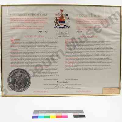 Framed Proclamation