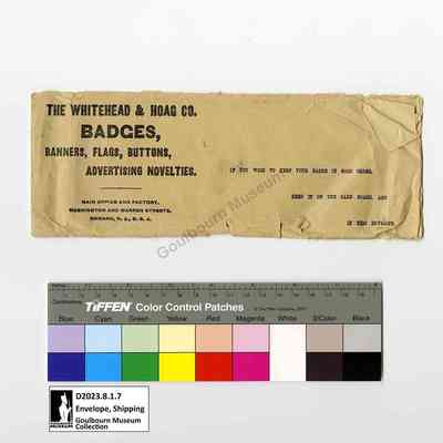 Envelope, Shipping: The Whitehead & Hoag Co.