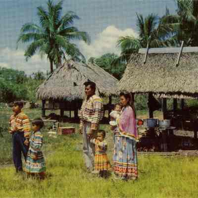 Seminole Indian Family--Florida