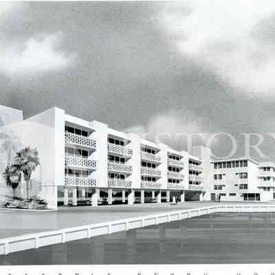 Architectural Drawing of Lauderdale Beach Hospital c.1965