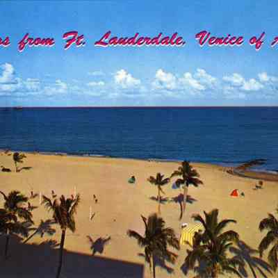 Looking down from the top of the Yankee Clipper Hotel at Ft. Lauderdale, Florida's newest beach.