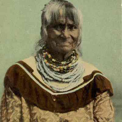 Aunt Polly Parker, the Oldest Seminole Indian in the State, Florida