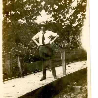 Individual on Walk way