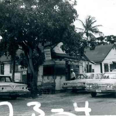 Public Service Taxi and George's Barber Shop