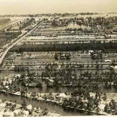 Aerial View of Fort Lauderdale Looking East 1939