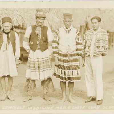 Three Seminole Medicine Men and Chief Cory Osceola (Doubleday)