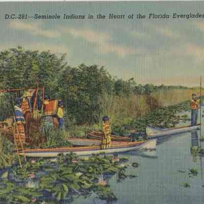 Seminole Indians in the Heart of the Florida Everglades