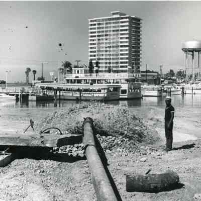 Construction at Bahia Mar 1963 (Jungle Queen II & III)