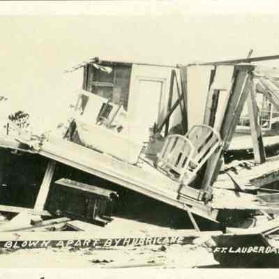 A building blown apart by the Sept. 18, 1926 Hurricane