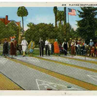 Playing Shuffleboard in Florida