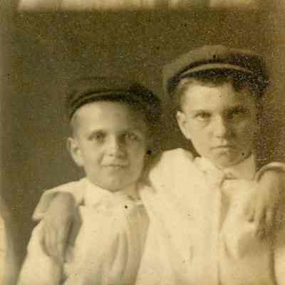 Photographs of August and Martin Burghard as Children