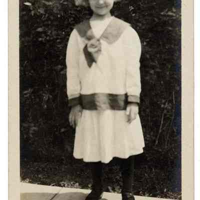 Girl in sailor dress