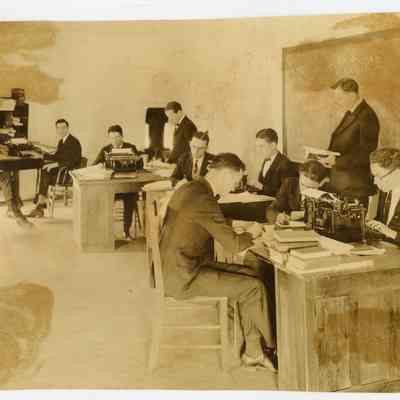 August Jr. studying at Mercer University