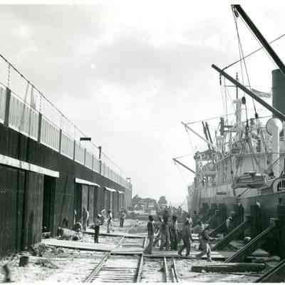 African Americans Loading Freight Ship at Port Everglades c.1935