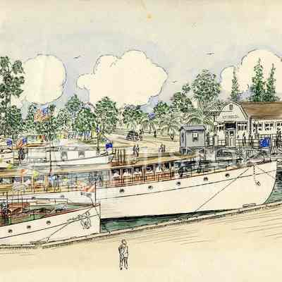 Pres Elect Hardings Visit with Frelinghuysens Yacht Victoria 1921