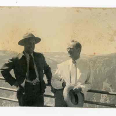 August Jr. and a Park Ranger in Yosemite National Park