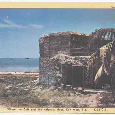 Where the Gulf and the Atlantic Meet, Key West, Fla.--K-53-D-21