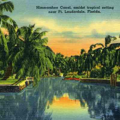 Himmarshee Canal, admist tropical setting