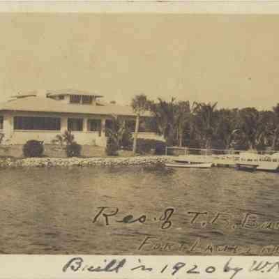 T. B. Burnham Residence (1219 SW 5th Court) Along New River c.1930