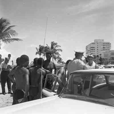 Police Question Wade-In Protestors