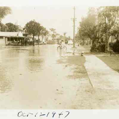 Flooding at Dixie Court Housing Project 1947