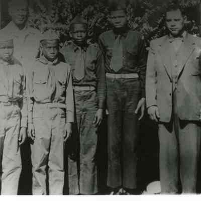 Rev. Banks and Dr. Mizell with Boy Scouts