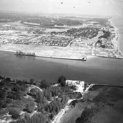 Aerial of Breakwater Surf Club 1956