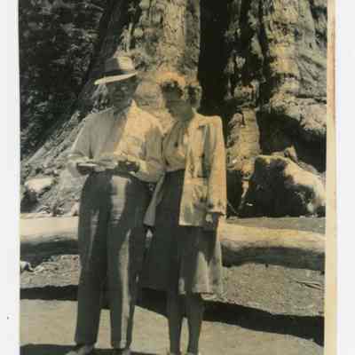 August Jr. and Patricia in Sequoia National Park