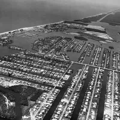 Aerial View of the Las Olas Isles and Idlewyld 1954
