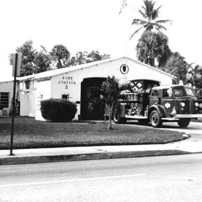 West Side Fire Station and Fire Truck