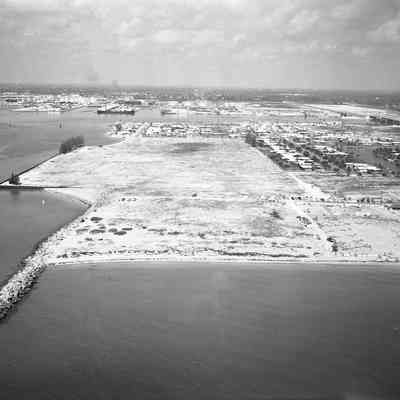 Aerial of Breakwater Surf Club 1956