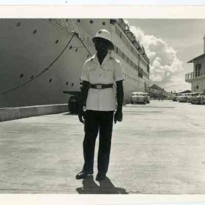 Unidentified officer in Bahamas