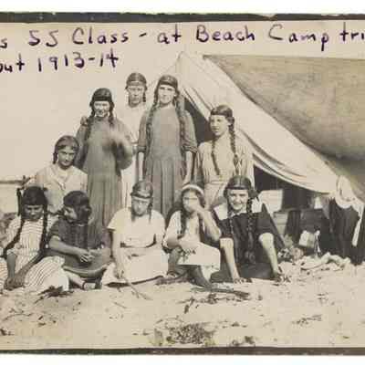 Girls Sunday School Class - at Beach Camp Trip
