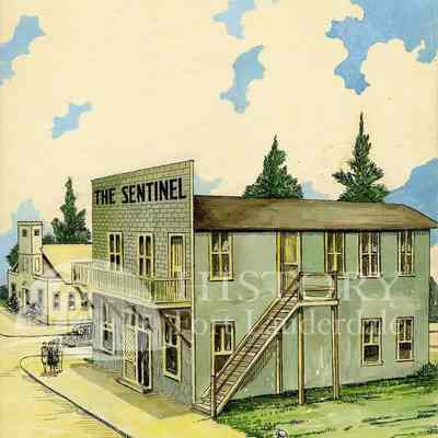 Sentinel building first newspaper publisher Andrews Ave & NE 2nd St, 1919