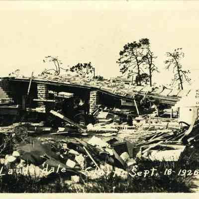 A view of destruction done by the Sept. 18, 1926