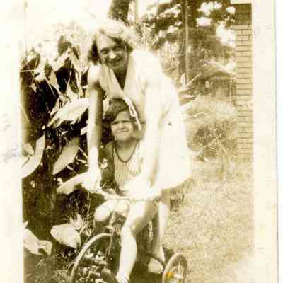 Women and Child on Bike