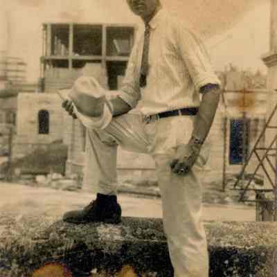 Martin Burghard on Stone Walkway