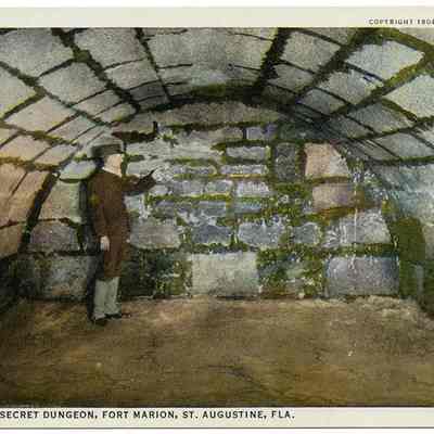 The Famous Secret Dungeon, Fort Marion, St. Augustine, Fla.
