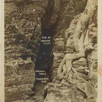 End of Paradise Alley, Panama Rock, Panama, NY
