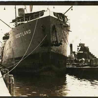 Cargo Ship "S.S. Vogtland" Docked at Port Everglades 1929