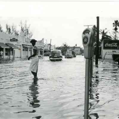 Flooded West Broward Boulevard 1947