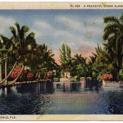A Peaceful Scene Along New River, Fort Lauderdale, Florida