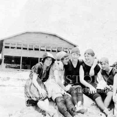 Margaret Oliver Crews 1903-1990: Bathing Beauties at the First Beach Casino (Bathhouse) 1915