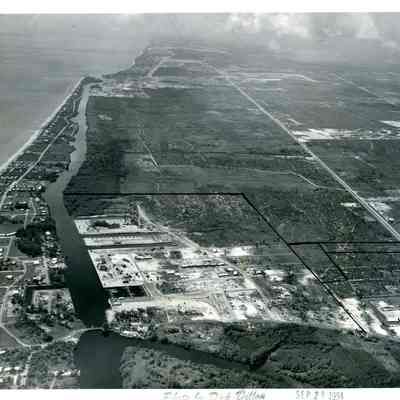 Aerial View of Deerfield Beach Looking South from Hillsboro Boulevard 1954