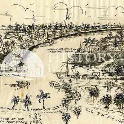 A Bend in New River West of the Railroad Dec 25 1920