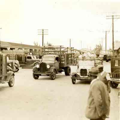 African Americans Delivering Vegetables for FEC Shipping in Pompano 1938