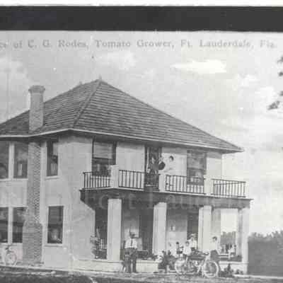 Residence of C. G. Rodes, 221 N. Osceola Avenue, Fort Lauderdale, early 1900s