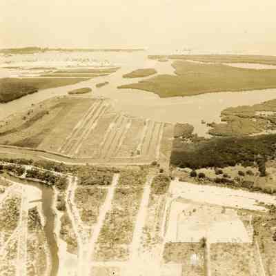 Aerial View of the New River, Rio Vista and the Las Olas Finger Islands 1925